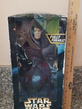 Star Wars Fully Poseable Emperor Palpatine Action Figure - Black  Robe 1998